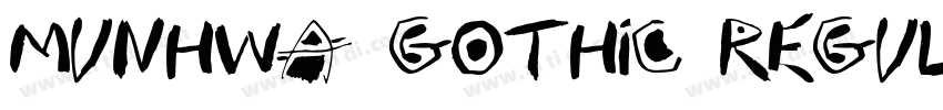 Munhwa Gothic Regula字体转换